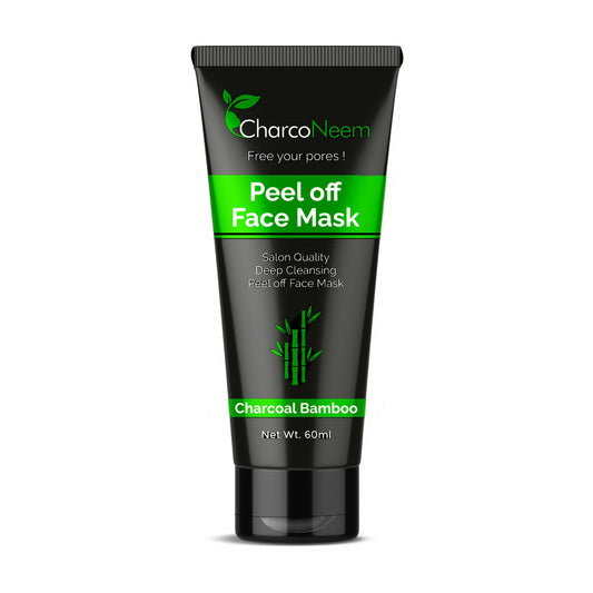 Charconeem Charcoal Black Mask, Peel Off Mask, Charcoal Mask, Black Peel Off Mask, Deep Cleansing, Purifying, Activated Charcoal Black Mask with Neem Extract